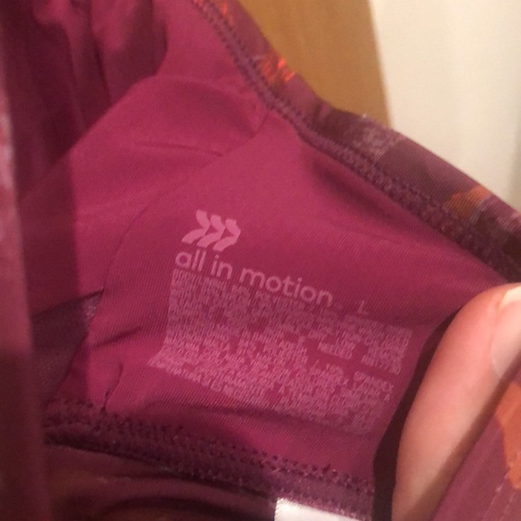 Target All in Motion Abstract Purple Red Sports Bra - Picture 7 of 7